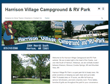 Tablet Screenshot of harrisonvillagervpark.com